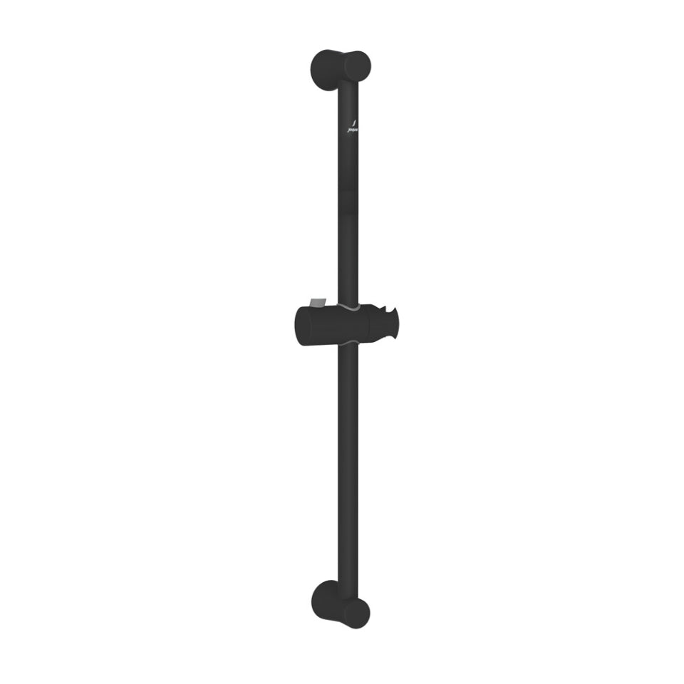 SLIDING RAIL 600MM LONG ROUND SHAPE WITH HAND SHOWER HOLDER - JAQUAR FAUCETS - ( BLACK MATT - SHOWER ACC. - 0x600 mm - 0inchX24inch )