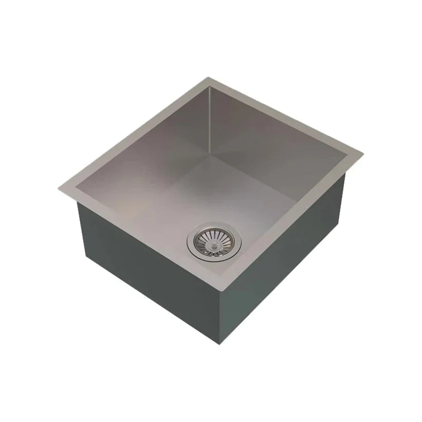 1 BOWL W/O DRAINBOARD (DEPTH 8INCH) THK 1MM - CARYSIL -  ( MATT FINISH - QUADRO - 457x406 mm - 18inchX16inch )