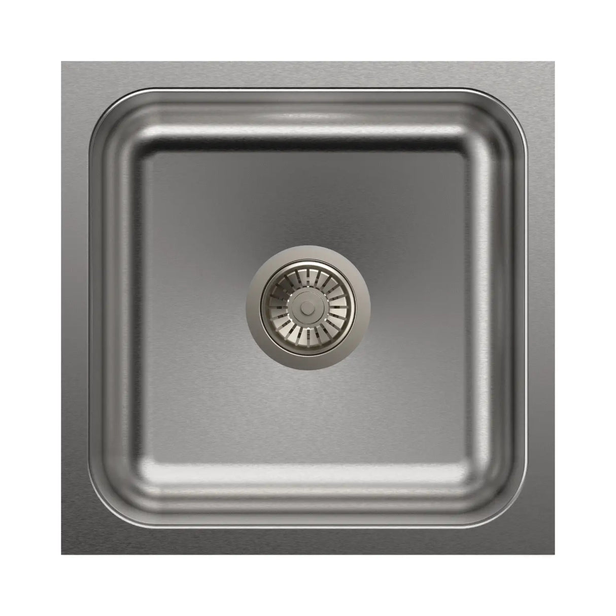 1 BOWL W/O DRAIN BOARD(DEPTH 7INCH) THK 1MM - CARYSIL -  ( MATT FINISH - ELEGANCE - 406x406 mm - 16inchX16inch )
