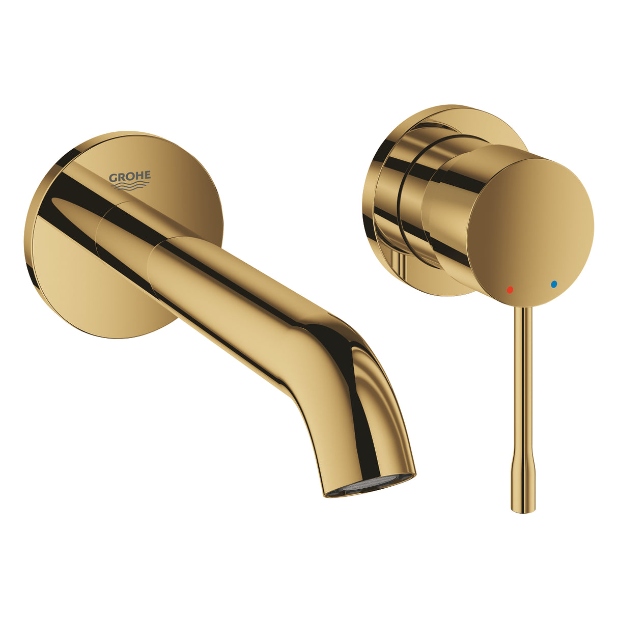 ESSENCE 2-HOLE, 1-HANDLE WALL-MOUNT BASIN MIXER, M SIZE - GROHE - ( COOL SUNRISE - G5 - ESSENCE - 0x0 mm - 0inchX0inch )