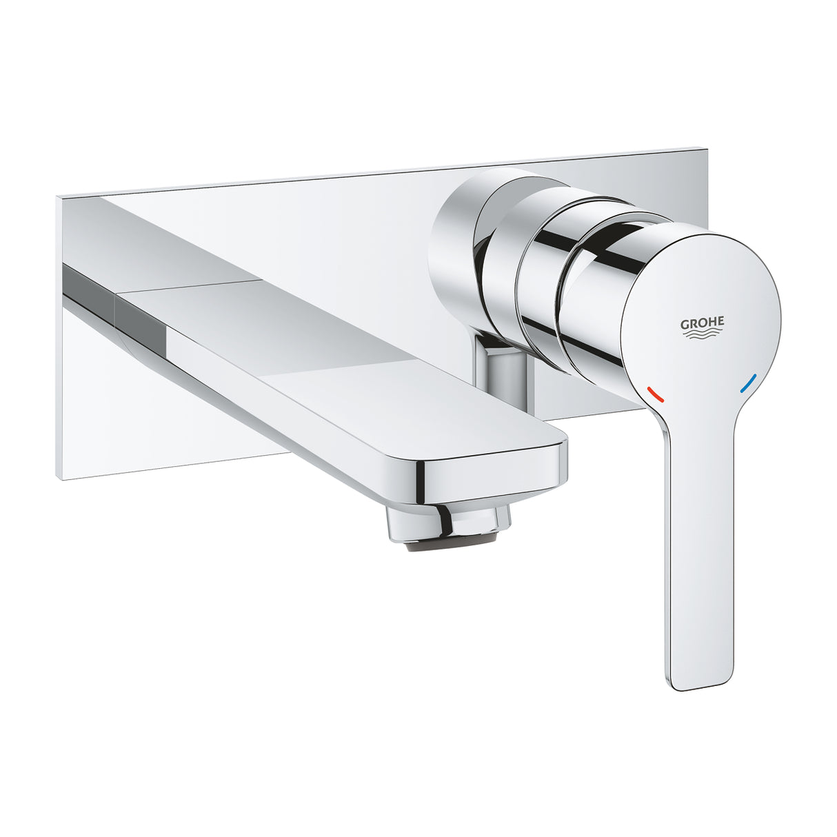LINEARE 2-HOLE, 1-HANDLE WALL-MOUNT BASIN MIXER, M SIZE - GROHE - ( CHROME - G4 - LINEARE - 0x15 mm - 0inchX0.5inch )
