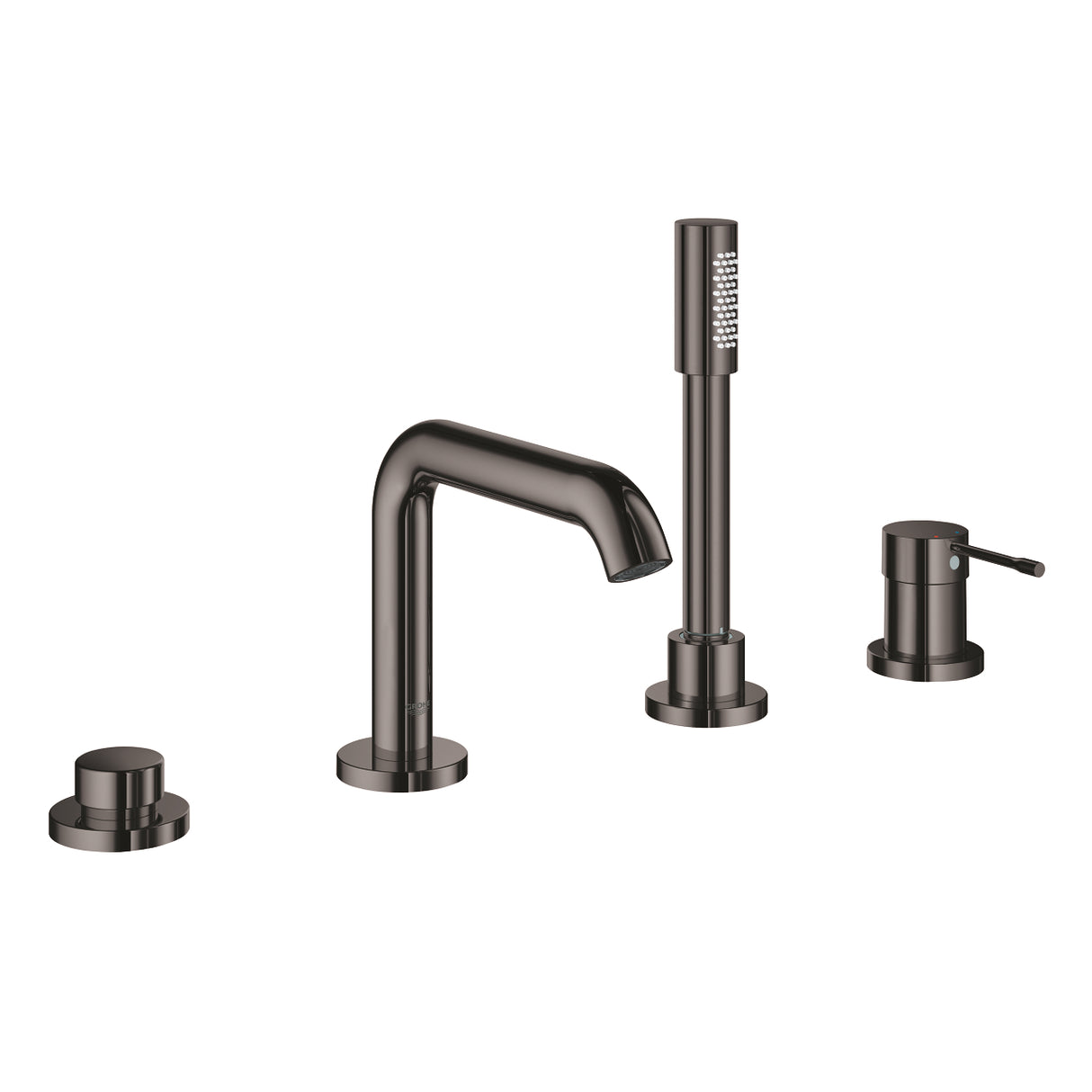 ESSENCE 4-HOLE 1-HANDLE BATH COMBINATION - GROHE - ( HARD GRAPHITE - G5 - ESSENCE - 0x0 mm - 0inchX0inch )