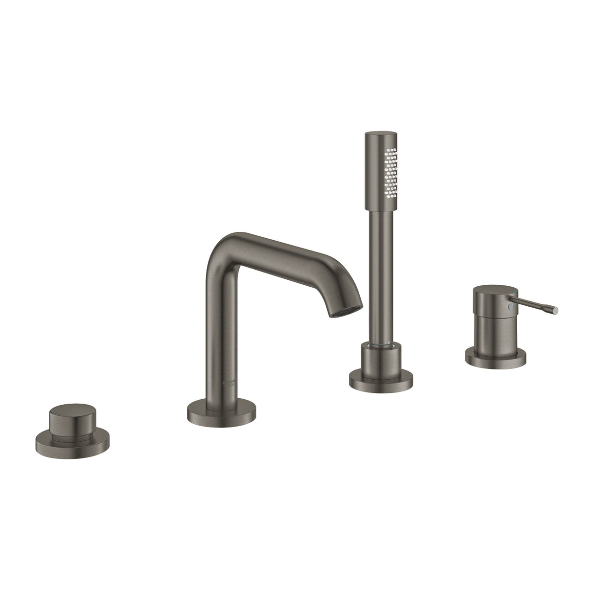 ESSENCE 4-HOLE 1-HANDLE BATH COMBINATION - GROHE -  ( BRUSHED HARD GRAPHITE - G5 - ESSENCE - 0x0 mm - 0inchX0inch )