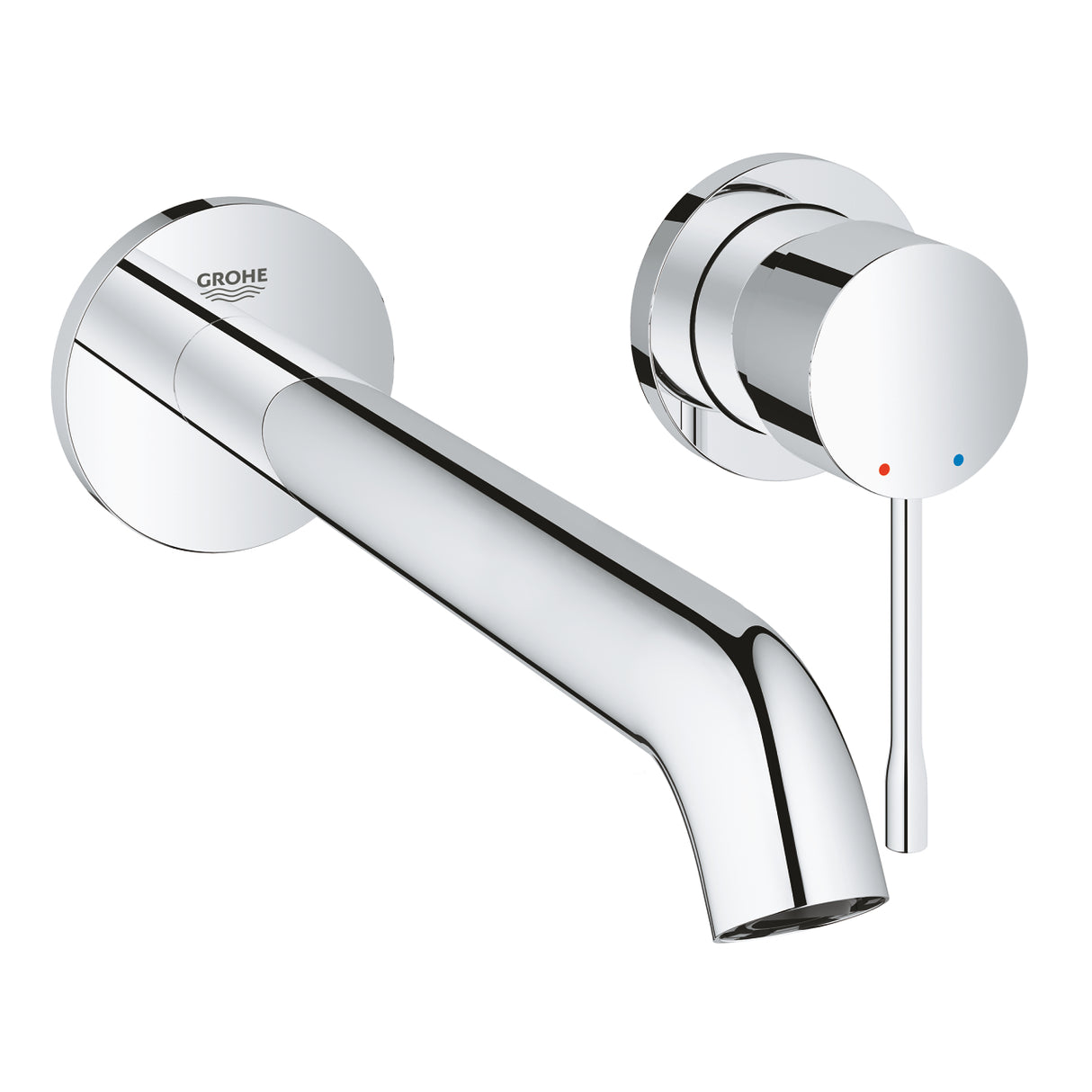 ESSENCE 2-HOLE, 1-HANDLE BASIN MIXER WALL-MOUNT, L SIZE - GROHE - ( CHROME - G4 - ESSENCE - 0x15 mm - 0inchX0.6inch )