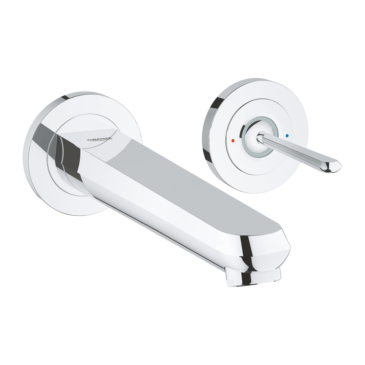 EURODISC JOYSTICK WALL-MOUNT BASIN MIXER WITH POP UP, L SIZE - GROHE - ( CHROME - G4 - EURODISC - 0x15 mm - 0inchX0.6inch )