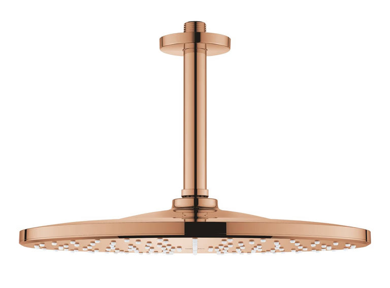 RAINSHOWER SMARTACTIVE 310 ROUND HEAD SHOWER SET 142 MM CEILING SHOWER ARM, 1 SPRAYS - GROHE - ( WARM SUNSET - G5 - RAINSHOWER - 0x310 mm - 0inchX12.4inch )
