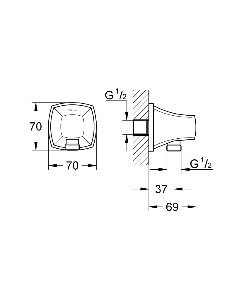 GRANDERA WALL UNION - GROHE - ( WARM SUNSET - G5 - GRANDERA - 0x15 mm - 0inchX0.6inch )