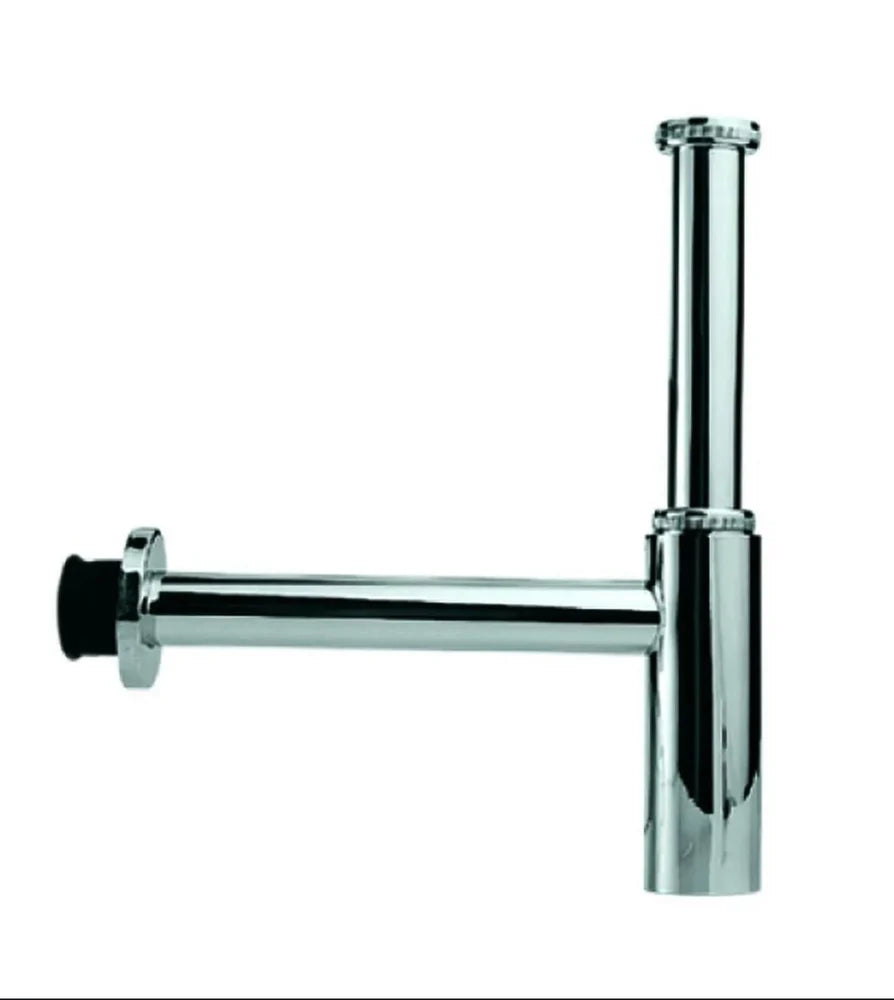 BOTTLE TRAP WITH 10 & 7.5 INCH PIPE - JAQUAR FAUCETS - ( WHITE MATT - ALLIED - 0x32 mm - 0inchX1.28inch )