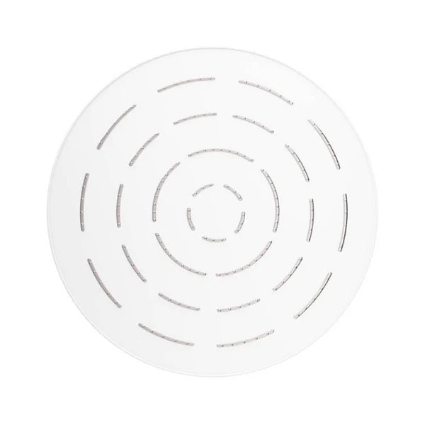 SINGLE FUNCTION MAZE OVERHEAD SHOWER ROUND SHAPE - JAQUAR FAUCETS - ( WHITE MATT - OVERHEAD SHOWER - 0x240 mm - 9.6inchX0inch )