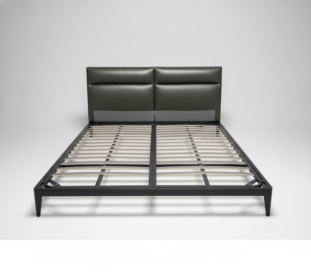 SB41A COT 2M -KING SIZE BED (AVAILABLE PART A,B,C&D) (GREY ) (HEADBOARD L-1816mm,L-2134mm,W-1803mm) - FURNITURE - (GREEN - BUENA CASA - 1930x1752 mm - 77.2inchX70.08inch)