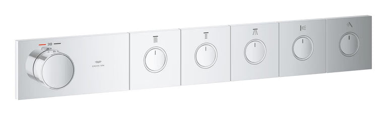 RSH AQUA THERMOSTAT TRIM 5 VALVES SMARTCONTROL - GROHE - (CHROME - GROHE - 0x15 mm - 0inchX0.5inch)