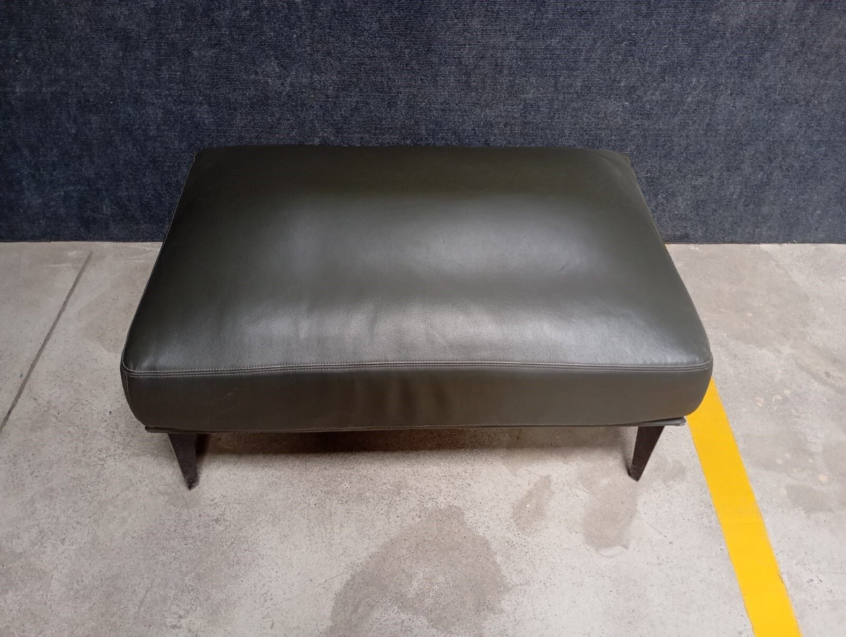 LEATHER LEISURE CHAIR BASE - FURNITURE - (GREY - BUENA CASA - 889x584x394 mm - 35.56inchX23.36inchX15.76inch)