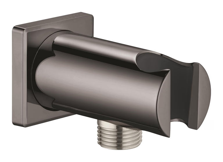 RAINSHOWER SHOWER OUTLET ELBOW 1/2 INCH WITH HOLDER - GROHE - ( HARD GRAPHITE - G5 - RAINSHOWER - 0x15 mm - 0inchX0.5inch )