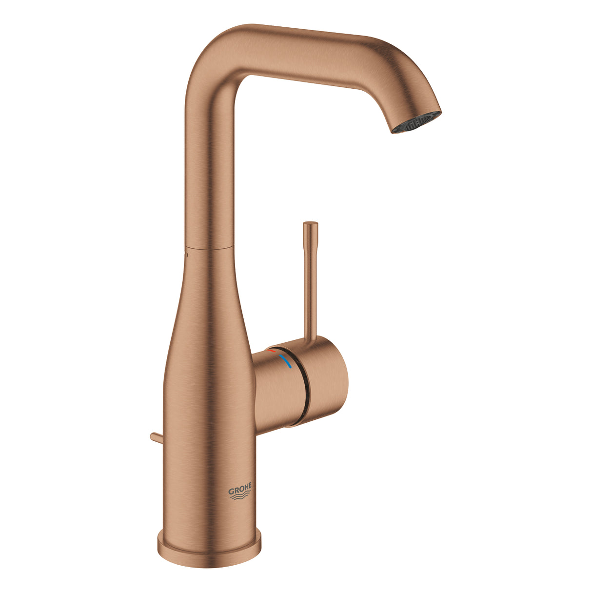 ESSENCE SINGLE-LEVER BASIN MIXER WITH HIGH SWIVEL SPOUT AND POP-UP WASTE, 3/8 INCH L SIZE - GROHE - (BRUSHED WARM SUNSET - G5 - ESSENCE - 0x10 mm - 0inchX0.4inch)