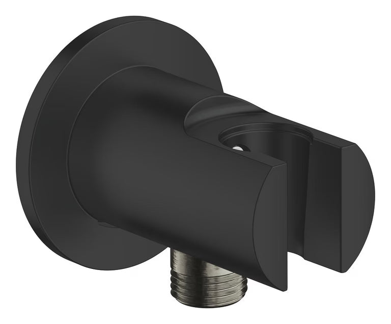 NEW TEMPESTA WALL UNION+HOLDER - GROHE - ( MATTE BLACK - G4 - TEMPESTA NEUTRAL - 0x0 mm - 0inchX0inch )