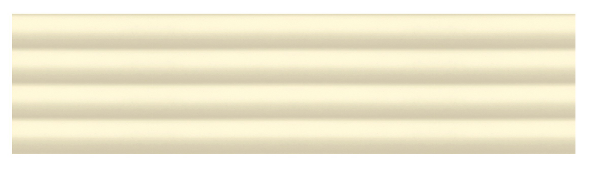 FLUTE CHALK YELLOW 10MM - COLORTILE -  (  - FLUTE MATT - 300x75 mm - 12inchX3inch )