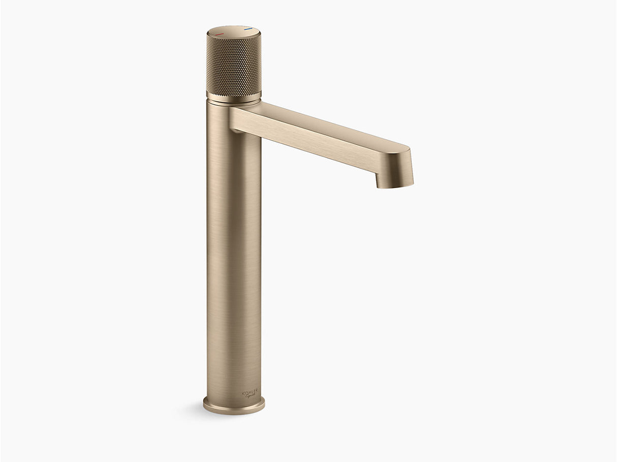 COMPONENTS TALL SINGLE CONTROL LAVATORY FAUCET - KOHLER LUXURY - ( VIBRANT BRUSHED BRONZE - LUXURY - 0x15 mm - 0inchX0.5inch )