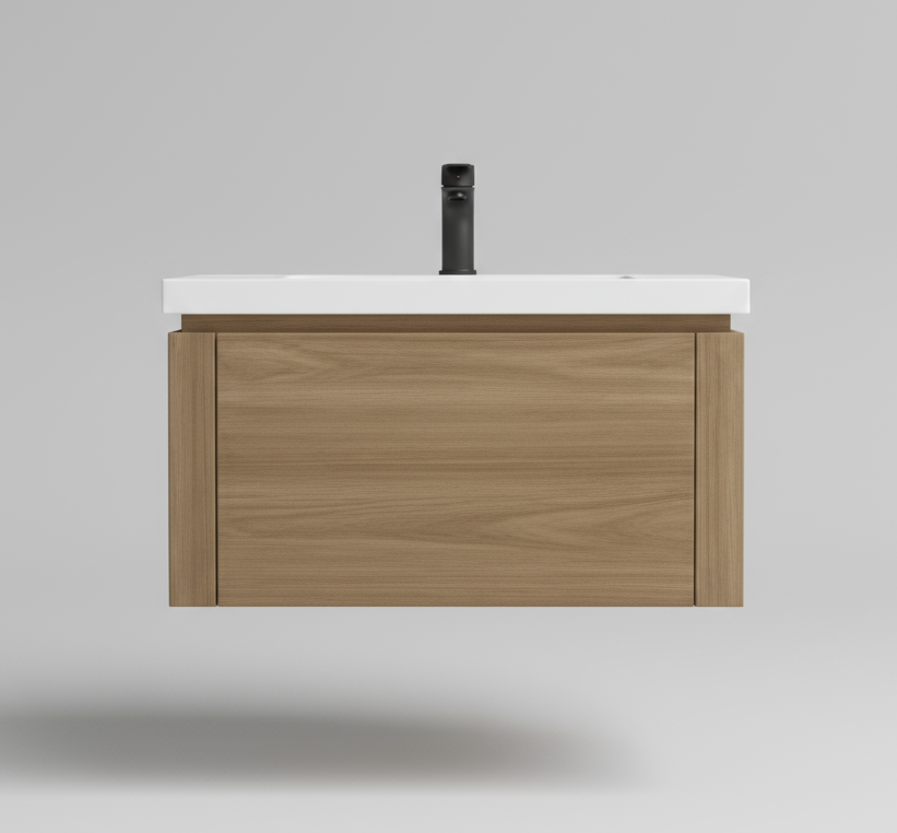 ESSEN 900 LOG WALNUT CABINET - GERMA - ( - ESSEN - 895x450x400 mm - 35.8inchX18inchX16inch )