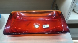 (PRUN) RESIN BASIN WINE RED - AQUANT - ( - - 600x350 mm - 24inchX14inch )