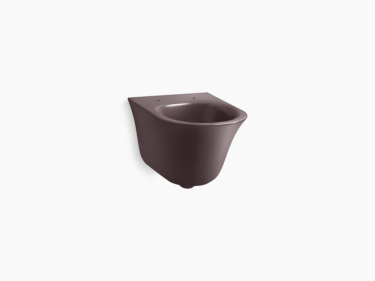 VIVE WALL HUNG BOWL EWC W/O SC FOR 26998IN-TKB (BOLT DISTANCE 7INCH)- KOHLER PREMIUM - ( TEAK BERRY - PREMIUM - 557x364 mm - 22.2inchX14.5inch )