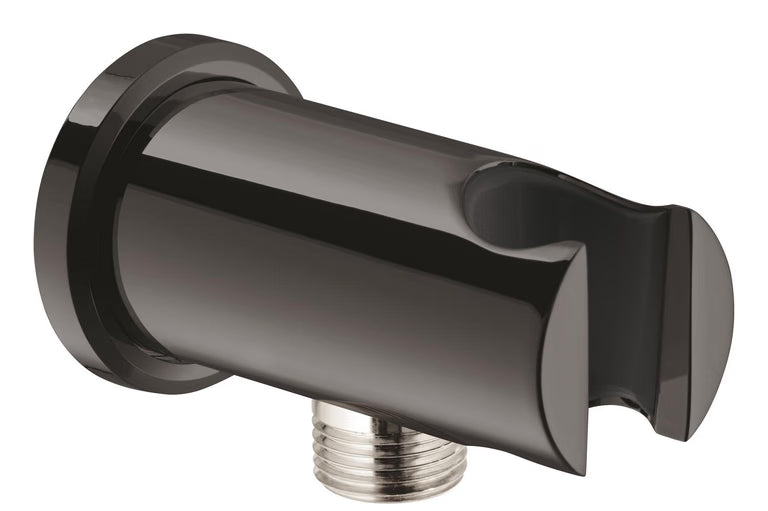 RAINSHOWER SHOWER OUTLET ELBOW 1/2INCH WITH HOLDER - GROHE - ( HARD GRAPHITE - G5 - RAINSHOWER - 0x15 mm - 0inchX0.5inch )