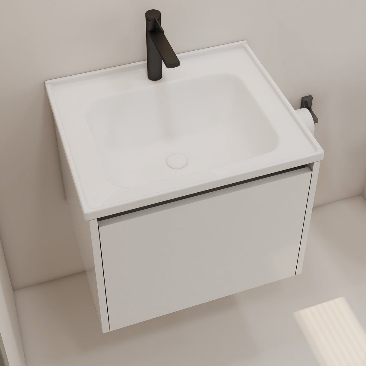 BASHAR 800 WASH BASIN- GERMA -  ( WHITE - BASHAR - 800x490 mm - 32inchX19.6inch )