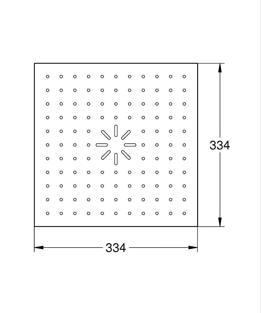 RSH AQUA DUO CEILING SHOWER COVER - GROHE - ( - G5 - RAINSHOWER AQUA - 0x15 mm - 0inchX0.5inch )