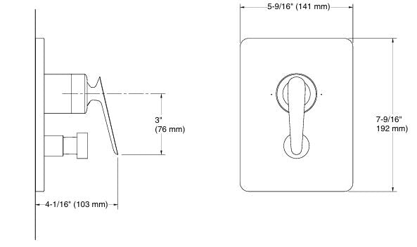 FLUENCE TM AQUA TURBO TM NON-THERMOSTATIC BATH AND SHOWER VALVE TRIM - KOHLER PREMIUM - ( VIBRANT BRUSHED ROSE GOLD - PREMIUM - 0x15 mm - 0inchX0.5inch )