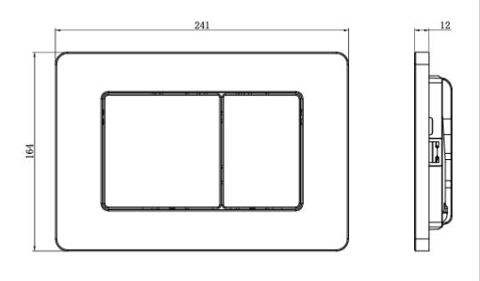 SS FLUSH PLATE - AQUANT - ( BRUSHED GOLD - - 0x0 mm - 0inchx0inch )