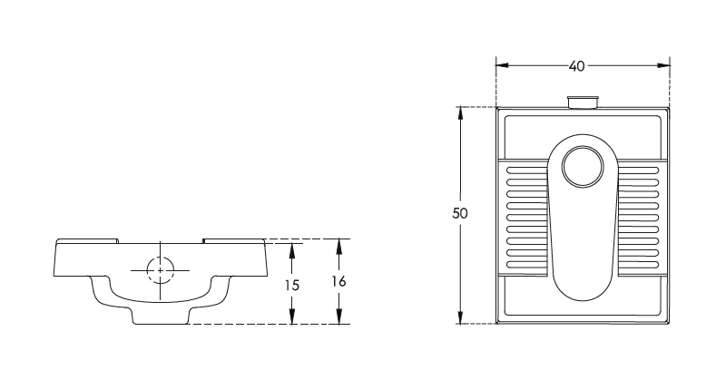 ASIAN PAN RECTANGULAR - HINDWARE -  ( STAR WHITE - RECTANGULAR - 510x410 mm - 20inchX16inch )