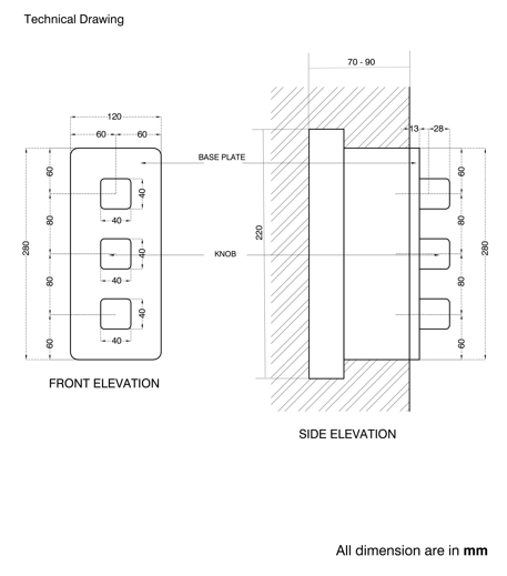 HIGH FLOW THERMO. DIVETER W/6 OUTLET - AQUANT -  ( CHROME -  - 0x0 mm - 0inchx0inch )