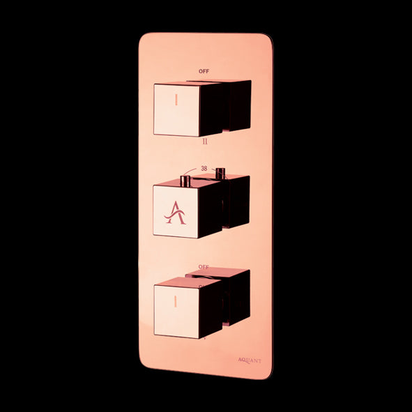 HIGH FLOW THERMO. DIVETER W/6 OUTLET - AQUANT -  ( ROSE GOLD -  - 0x0 mm - 0inchx0inch )