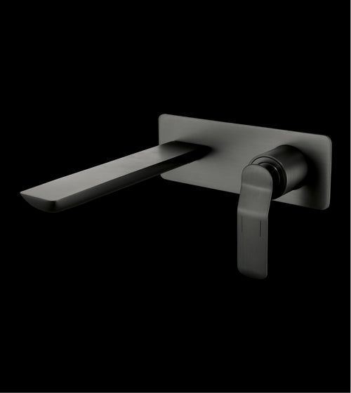 BRASS W/M B/MIXER W/POP-UP WASTE COUP. - AQUANT -  ( GRAPHITE GREY -  - 0x0 mm - 0inchx0inch )