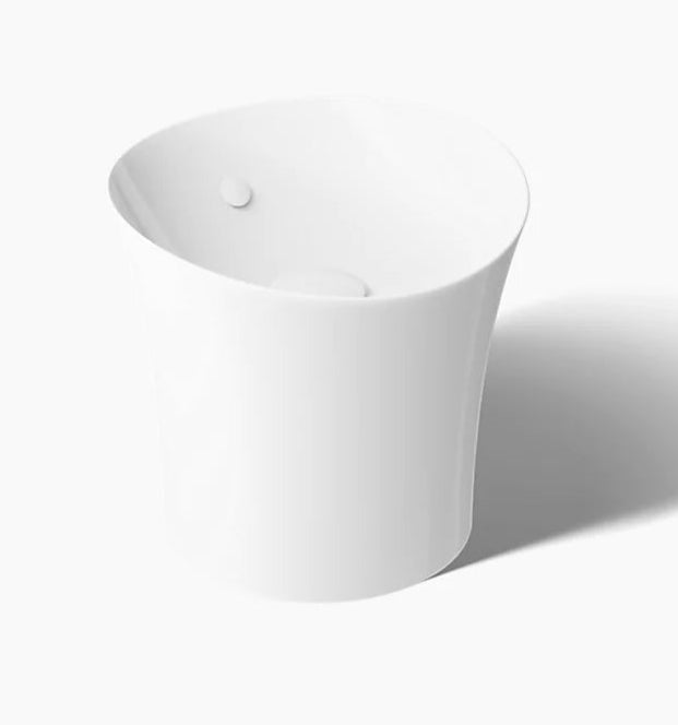 White freestanding bathtub on a white background