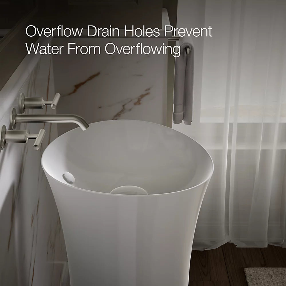 VEIL-WASH BASIN W/O PEDESTAL FOR 20701-0 - KOHLER LUXURY -  ( WHITE - LUXURY - 406x406 mm - 16.24inchX16.24inch )