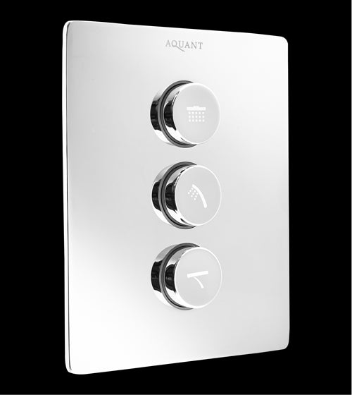 ADD ON CONC.DIVTER W/1IN 3OUTLT 3/4 INLT - AQUANT -  ( CHROME -  - 0x20 mm - 0inchX0.8inch )