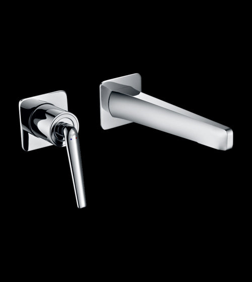 BRASS WALL MOUNT BASIN MIXER - AQUANT - ( CHROME - - 0x0 mm - 0inchX0inch )