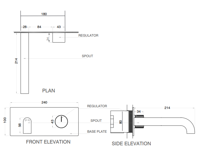 BRASS W/M B/MIXER W/PROGRESSIVE CATRIDGE - AQUANT -  ( GRAPHITE GREY -  - 0x0 mm - 0inchx0inch )