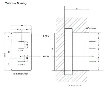 HIGH FLOW THERMOSTATIC DIVERTER WITH 3 OUTLETS 20MM INLET SQUARE SHAPE - AQUANT -  ( BRUSHED GOLD -  - 20x0 mm - 0.8inchX0inch )