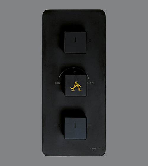 CONC.THERMO DIVTR CNTRL.UNIT. FR 4OUTLET - AQUANT - ( MATT BLACK - - 0x0 mm - 0inchx0inch )