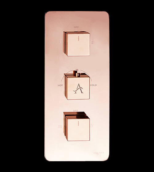 CONC.THERMO DIVTR CNTRL.UNIT. FR 4OUTLET - AQUANT - ( ROSE GOLD - - 0x0 mm - 0inchx0inch )