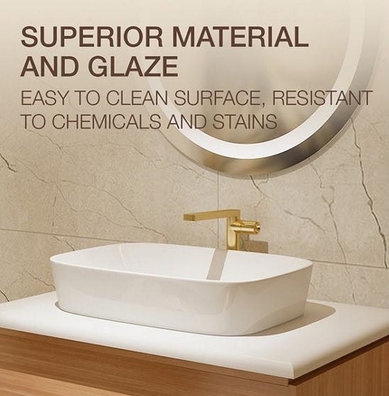 TABLE TOP VESSEL BASIN W/O FAUCET HOLE - KOHLER LUXURY -  ( WHITE - LUXURY - 0x600 mm - 0inchX24inch )