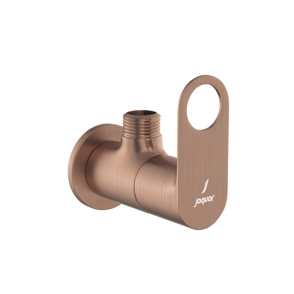 ANGLE COCK WITH FLANGE - JAQUAR FAUCETS - ( ANTIQUE COPPER - ORNAMIX PRIME - 0x15 mm - 0inchX0.5inch )