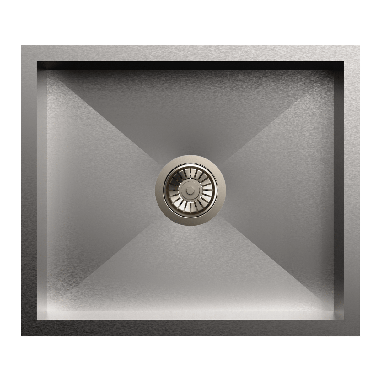 1 BOWL W/O DRAIN BOARD (DEPTH 8INCH) THK 0.8MM - CARYSIL -  ( MATT - QUADRO CLASSIC - 533x457 mm - 21inchX18inch )