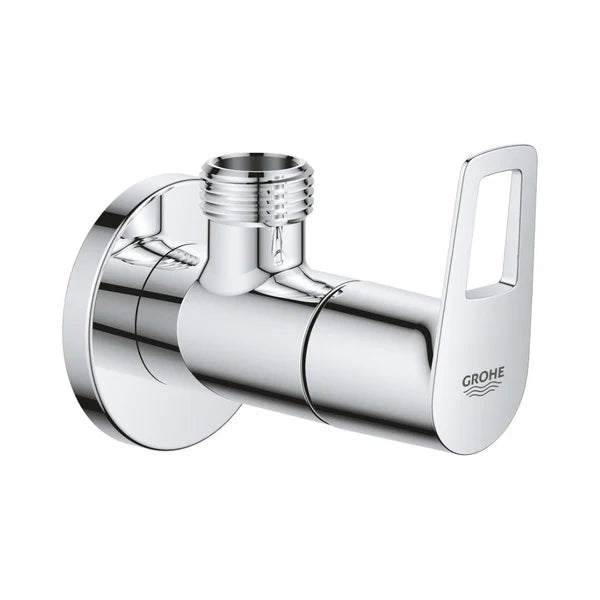 NEW BAULOOP ANGLE VALVE 1/2INCH X 1/2INCH - GROHE-G2 - ( CHROME - G2 - BAUCOSMOPOLITAN - 0x15 mm - 0inchX0.6inch )