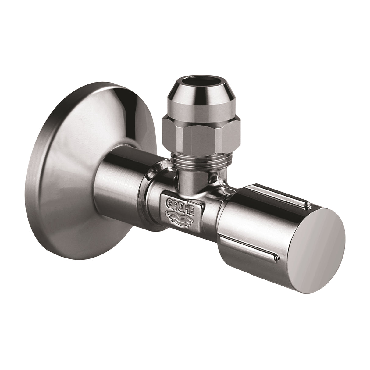 ANGLE VALVE 1/2INCH X 3/8INCH - GROHE - ( HARD GRAPHITE - G5 - ANGLE VALVES NEUTRAL HANDLE - 0x15 mm - 0inchX0.5inch )