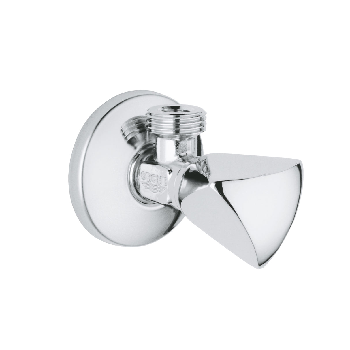 ANGLE VALVE; MINI, 1/2INCH X 1/2INCH - GROHE - ( CHROME - G3 - ANGLE VALVES NEUTRAL HANDLE - 0x15 mm - 0inchX0.5inch )