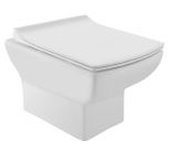 RIMLESS EWC W/H W/SOFT CLOSE S/CVR ( BOLT DISTANCE 7INCH)- JAQUAR SWARE - ( - - 360x500 mm - 14.4inchX20inch )