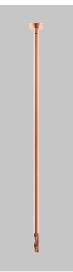 BRASS EXTENSION PIPE FOR CEILING MOUNTED BASIN TAP - AQUANT - ( ROSE GOLD - - 300x0 mm - 12inchX0inch )