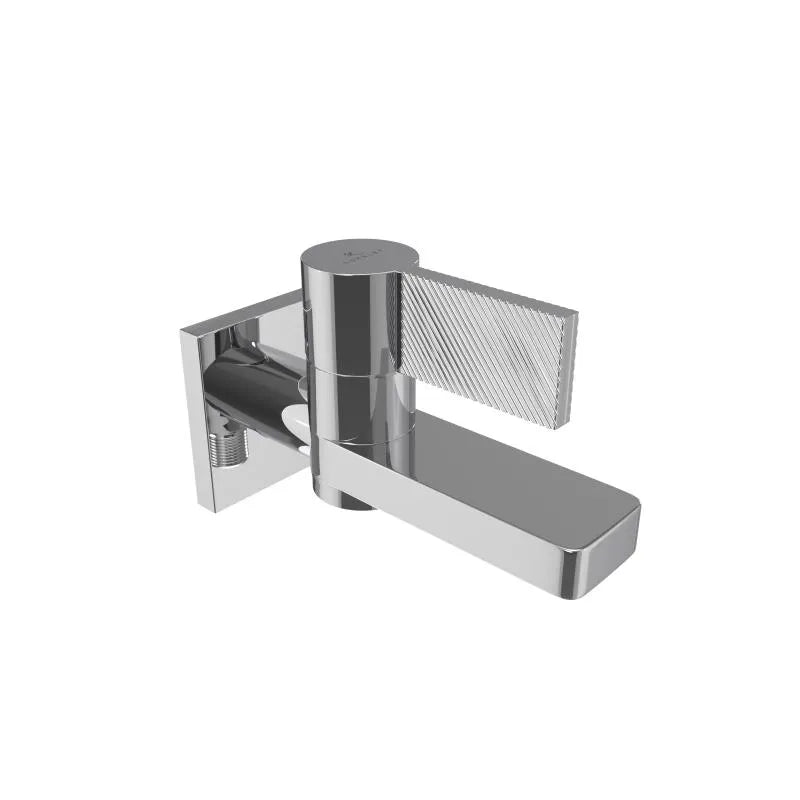 BIB COCK W/FLANGE - LUXELET - ( CHROME - ORRA - 0x15 mm - 0inchX0.5inch )